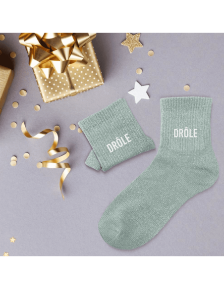 Chaussettes à paillettes DROLE