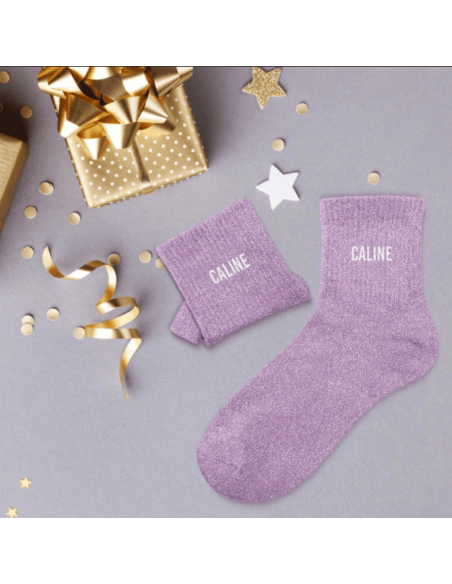Chaussettes à paillettes CALINE