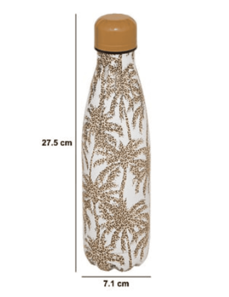 Bouteille isotherme inox WILD palmier léopard