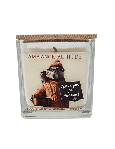 Bougie ambiance altitude J'PEUX PAS J'AI FONDUE...