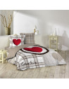 Copripiumino stile montagna per letto matrimoniale 240 x 220 cm